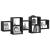 Raft de perete, negru, 129x18x42 cm, lemn prelucrat GartenMobel Dekor