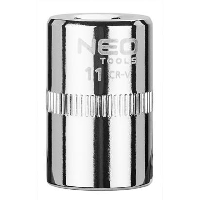 Tubulara hexagonala scurta superlock 1/4", 11 mm Neo Tools 08-229 HardWork ToolsRange