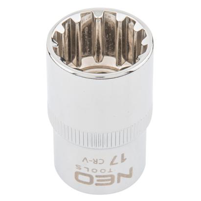 Tubulara hexagonala Spline 1/2", 17 mm Neo Tools 08-589 HardWork ToolsRange