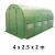 Solar Gradina 10 mp tip Sera pentru Legume, Dimensiuni 4x2.5x2 m, Folie Verde 140g/mp, Filtru UV4