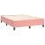 Pat box spring cu saltea, roz, 140x190 cm, catifea GartenMobel Dekor