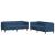 Set canapele, 2 piese, albastru, material textil GartenMobel Dekor