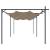 Pergola cu acoperiș retractabil, gri taupe, 589x292x230 cm GartenMobel Dekor