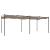 Pergola cu acoperiș retractabil, gri taupe, 589x292x230 cm GartenMobel Dekor