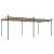Pergola cu acoperiș retractabil, gri taupe, 589x292x230 cm GartenMobel Dekor