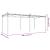 Pergola cu acoperiș retractabil, gri taupe, 589x292x230 cm GartenMobel Dekor