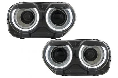 Faruri LED Dodge Challenger (2015-2024) Negru Performance AutoTuning