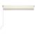 Copertină retractabilă manual cu LED, crem, 300x250 cm GartenMobel Dekor