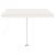 Copertină retractabilă manual cu LED, crem, 300x250 cm GartenMobel Dekor