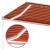 Copertină retractabilă manual cu LED portocaliu&maro 300x250 cm GartenMobel Dekor