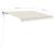 Copertină retractabilă manual cu LED, crem, 3x2,5 m GartenMobel Dekor