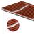 Copertină retractabilă manual cu LED portocaliu & maro 3x2,5 m GartenMobel Dekor