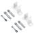 Copertină retractabilă manual, cu LED, albastru și alb 4,5x3 m GartenMobel Dekor