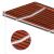 Copertină retractabilă manual cu LED, portocaliu/maro 4,5x3 m GartenMobel Dekor