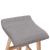 Scaun de bar, gri deschis, material textil GartenMobel Dekor