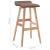 Scaun de bar, gri taupe, material textil GartenMobel Dekor