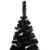 Brad Crăciun pre-iluminat cu set globuri, negru, 120 cm, PVC GartenMobel Dekor