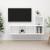 Set de dulapuri TV, 2 piese, alb, lemn prelucrat GartenMobel Dekor