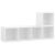 Set de dulapuri TV, 2 piese, alb, lemn prelucrat GartenMobel Dekor