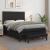 Pat box spring cu saltea, negru, 140x190 cm, piele ecologică GartenMobel Dekor