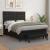 Pat box spring cu saltea, negru, 140x190 cm, piele ecologică GartenMobel Dekor