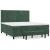 Pat box spring cu saltea, verde închis, 160x200 cm, catifea GartenMobel Dekor