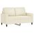 Set de canapele cu perne, 4 piese, crem, catifea GartenMobel Dekor