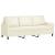 Set de canapele cu perne, 3 piese, crem, catifea GartenMobel Dekor
