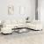 Set de canapele cu perne, 3 piese, crem, catifea GartenMobel Dekor