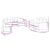 Set de canapele cu perne, 3 piese, crem, catifea GartenMobel Dekor
