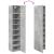 Dulap depozitare slim gri beton 45x42,5x225 cm lemn prelucrat GartenMobel Dekor