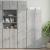 Dulap depozitare slim gri beton 45x42,5x225 cm lemn prelucrat GartenMobel Dekor