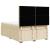 Pat box spring cu saltea, crem, 140x200 cm, textil GartenMobel Dekor