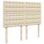 Pat box spring cu saltea, crem, 140x200 cm, textil GartenMobel Dekor