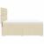 Pat box spring cu saltea, crem, 140x200 cm, textil GartenMobel Dekor