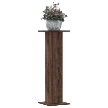 Suporturi plante 2 buc. stejar maro 30x30x95 cm lemn prelucrat GartenMobel Dekor