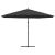 Umbrelă consolă de grădină cu stâlp din aluminiu, negru, 350 cm GartenMobel Dekor