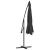 Umbrelă consolă de grădină cu stâlp din aluminiu, negru, 350 cm GartenMobel Dekor
