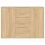 Dulap, stejar sonoma, 91x29,5x65 cm, lemn compozit GartenMobel Dekor