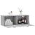 Dulap de perete, gri beton, 100x36,5x35 cm, lemn prelucrat GartenMobel Dekor