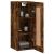 Dulap de perete, stejar fumuriu, 34,5x34x90 cm, lemn prelucrat GartenMobel Dekor