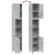 Dulap de baie, gri beton, 30x30x190 cm, lemn prelucrat GartenMobel Dekor