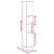 Dulap de baie, gri beton, 30x30x190 cm, lemn prelucrat GartenMobel Dekor