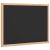 Tablă cu cadru din lemn masiv de pin negru 40x30 cm GartenMobel Dekor