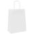 Pungi de hârtie 50 buc cu mânere albe 21x11x28 cm GartenMobel Dekor