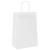 Pungi de hârtie 50 buc cu mânere albe 21x11x31 cm GartenMobel Dekor