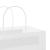 Pungi de hârtie 50 buc cu mânere albe 32x12x42 cm GartenMobel Dekor