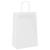 Pungi de hârtie 250 buc cu mânere albe 21x11x31 cm GartenMobel Dekor