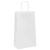 Pungi de hârtie 250 buc cu mânere albe 21x11x36 cm GartenMobel Dekor
