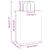 Pungi de hârtie 250 buc cu mânere albe 26x12x35 cm GartenMobel Dekor